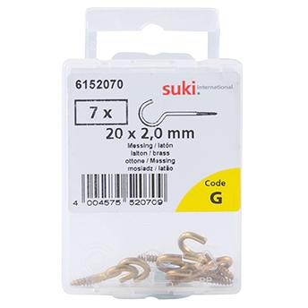 Suki 6152070 Cup Hooks (20 mm, Pack of 7)