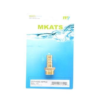 Mkats Brass Hose Nipple - 1/2in