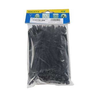 Mkats Cable Ties (Pack of 100, 3.6 x 150 mm)