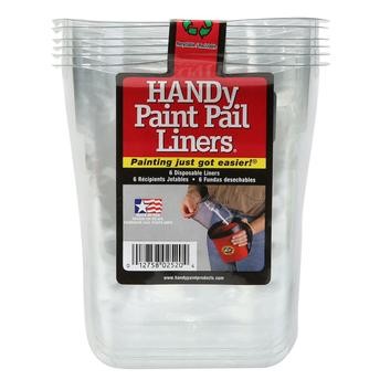 Handy Paint Pail Disposable Liners (Pack of 6)