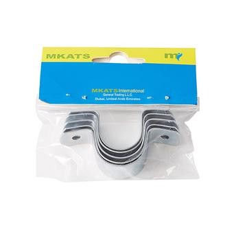 Mkats Galvanized Pipe Clamps (1.9 cm, Pack of 5)