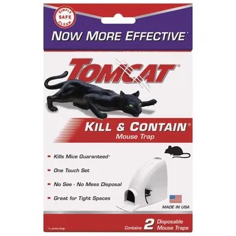Tomcat Kill & Contain Mouse Trap Pack (2 Pc., 5.9 x 13.7 x 22.2 cm)