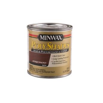 Minwax PolyShades Satin Wood Stain (236 ml, Antique Walnut)