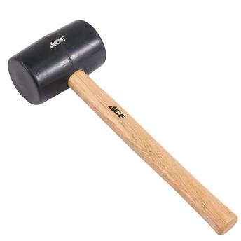 Ace Rubber Mallet with Hard Wood Handle