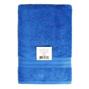 منشفة حمام قطنية فاليو (70 × 140 سم، أزرق)