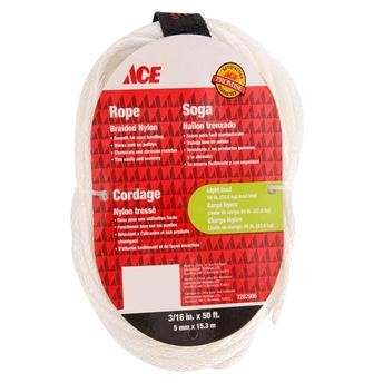 Ace Solid Braided Nylon Rope (15 m, Sold Per Piece)