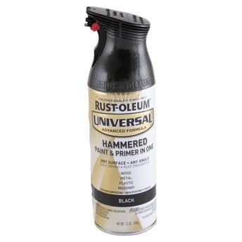 Rustoleum Universal Hammer Spray Paint (354.8 ml, Black)