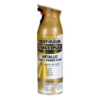 Rustoleum Universal Metallic Spray Paint (312 g, Pure Gold)