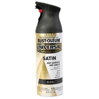 Rustoleum Universal Satin Spray Paint (340 g, Black)