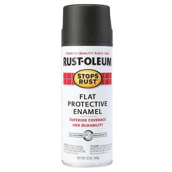 Rustoleum Stops Rust Protective Enamel (354.9 ml, Flat Black)