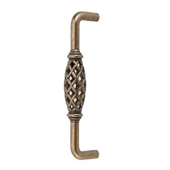 Hettich Cabinet Handle - Burnished Brass Plated (128 mm)