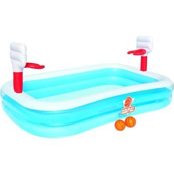 حمام سباحة تفاعلي بلعبة كرة السلة بست واي، BW54122 (254 × 167.6 × 101.6 سم)