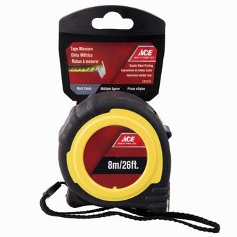 Ace 2-Position TPR Measuring Tape (800 cm, Black/Yellow)