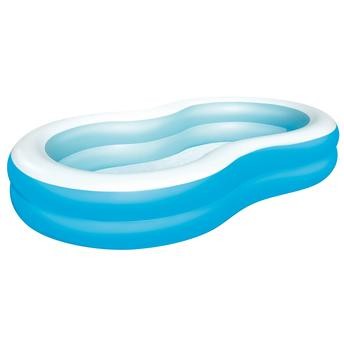حوض السباحة بيج لاجون العائلي (262 × 157 × 46 سم، أزرق/ أبيض)