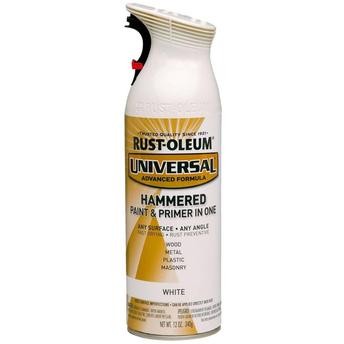 Rust-Oleum Universal Hammered Paint & Primer in One (340 g, White)