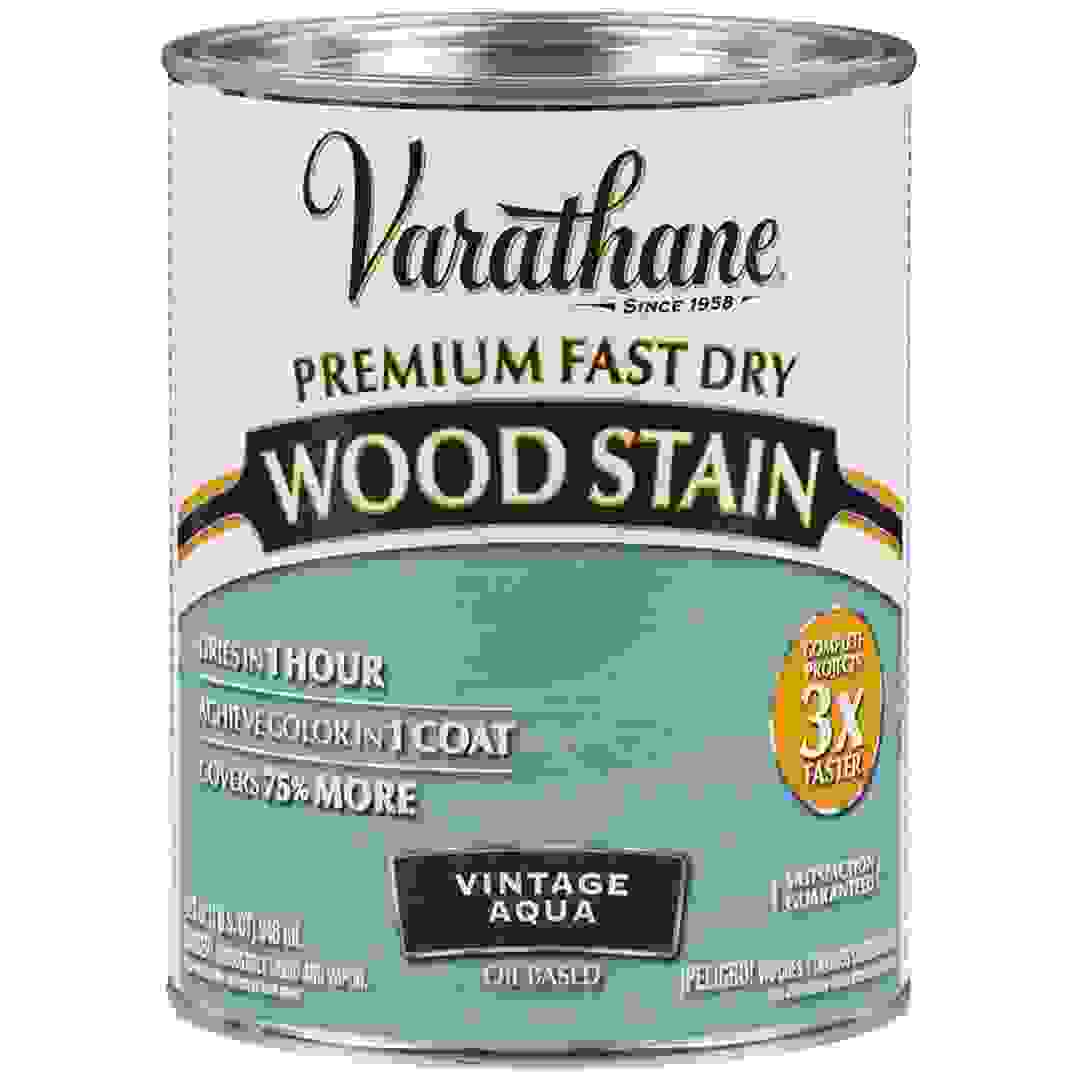 Varathane Premium Fast Dry Wood Stain (946 ml, Vintage Aqua)