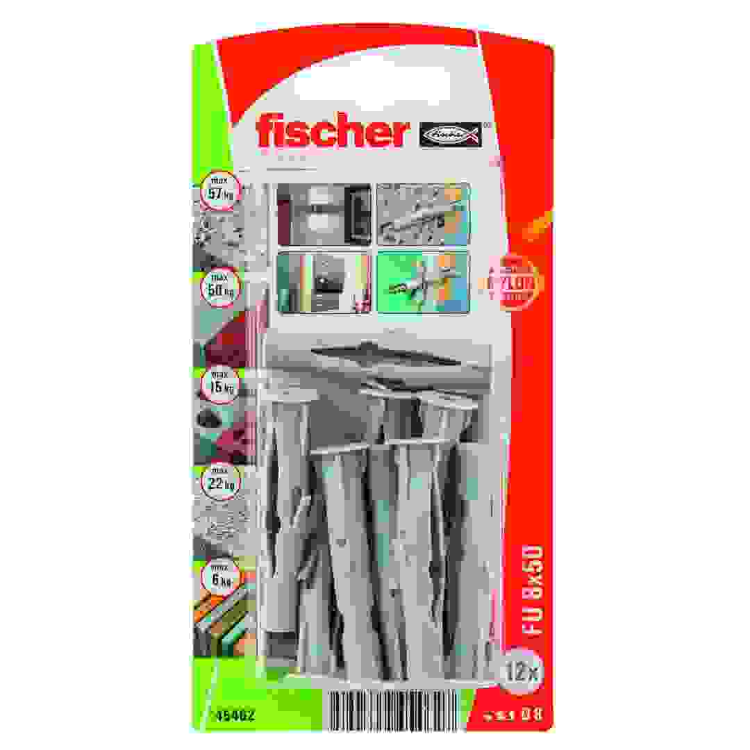 Fischer Universal Plug FU 8 x 50 Pack (12 Pc.)