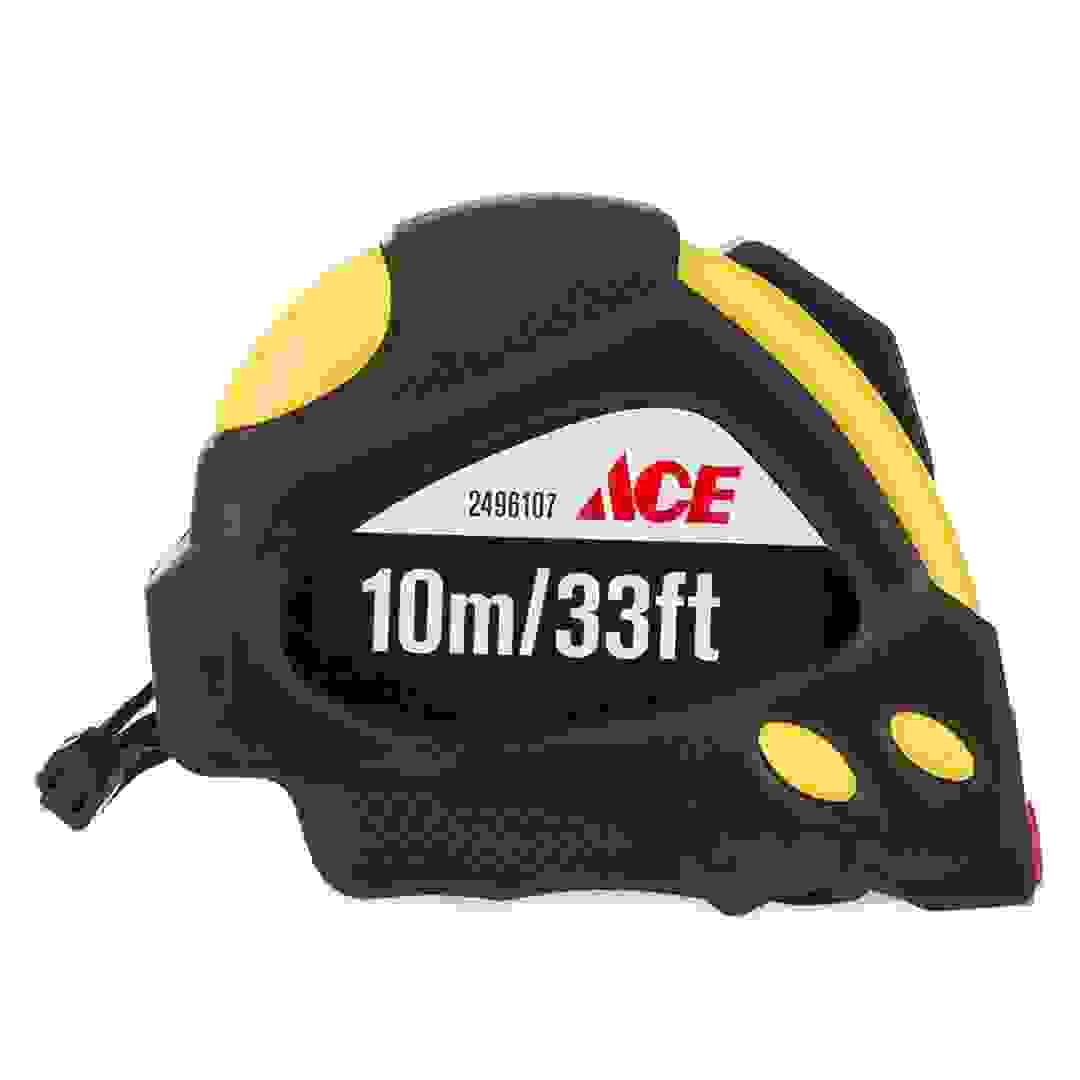 Alton Auto Retract Measuring Tape (10 m, Yellow & Black)