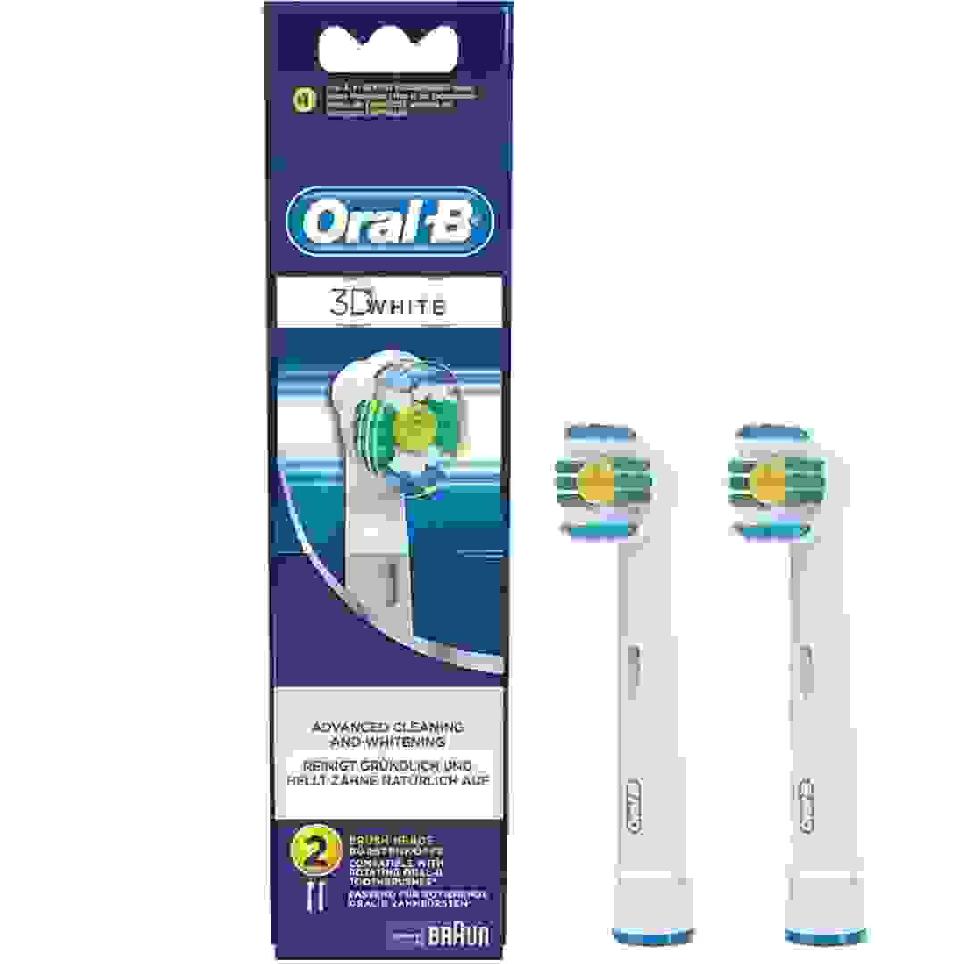 Oral-B 3D White Electric Toothbrush Replacement Heads, EB18-2 (2 pcs)