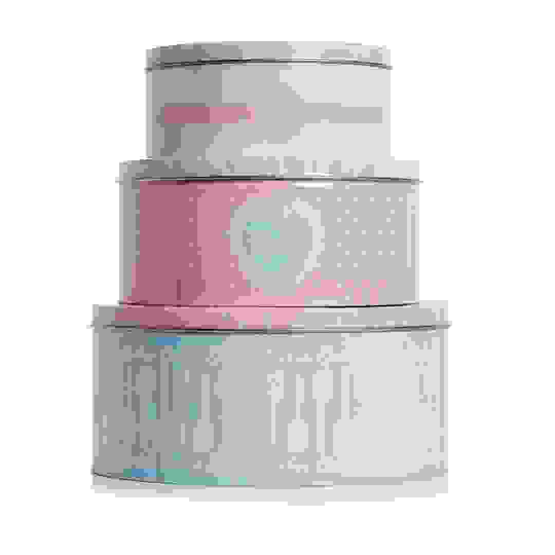 Wilko Round Tin Box (Multicolored)