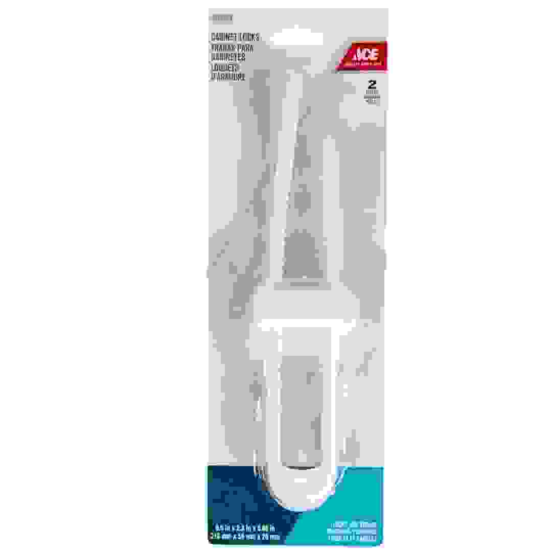 Ace Safety Cabinet Lock (5.8 x 21.6 x 2 cm, White)