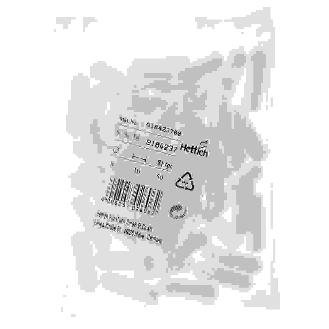 Hettich Plastic Dowel (8 x 30 mm, Pack of 50)