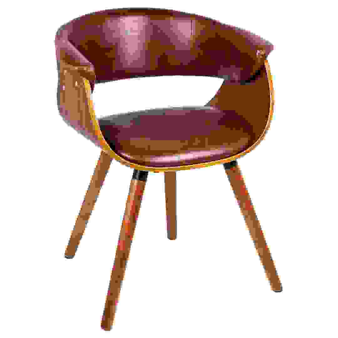 كرسي خشبي مع غطاء من بلاستيك PVC (73 سم)