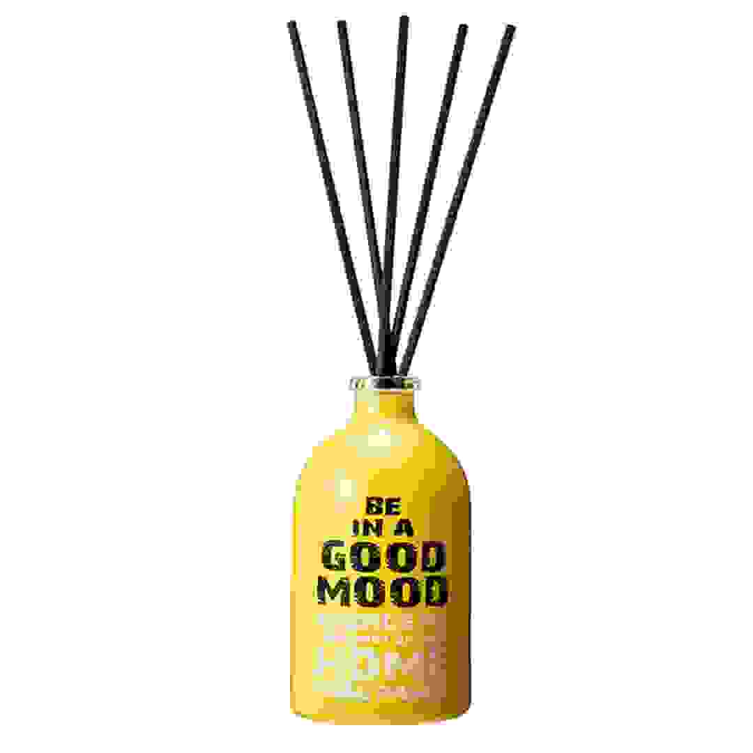 Be in A Good Mood Energetic Bergamot Orange Reed Diffuser (100 ml, Yellow)