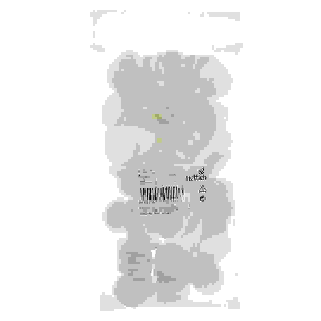 قواعد هيتتش ذاتية الالتصاق من اللباد (25 ملم، أبيض)