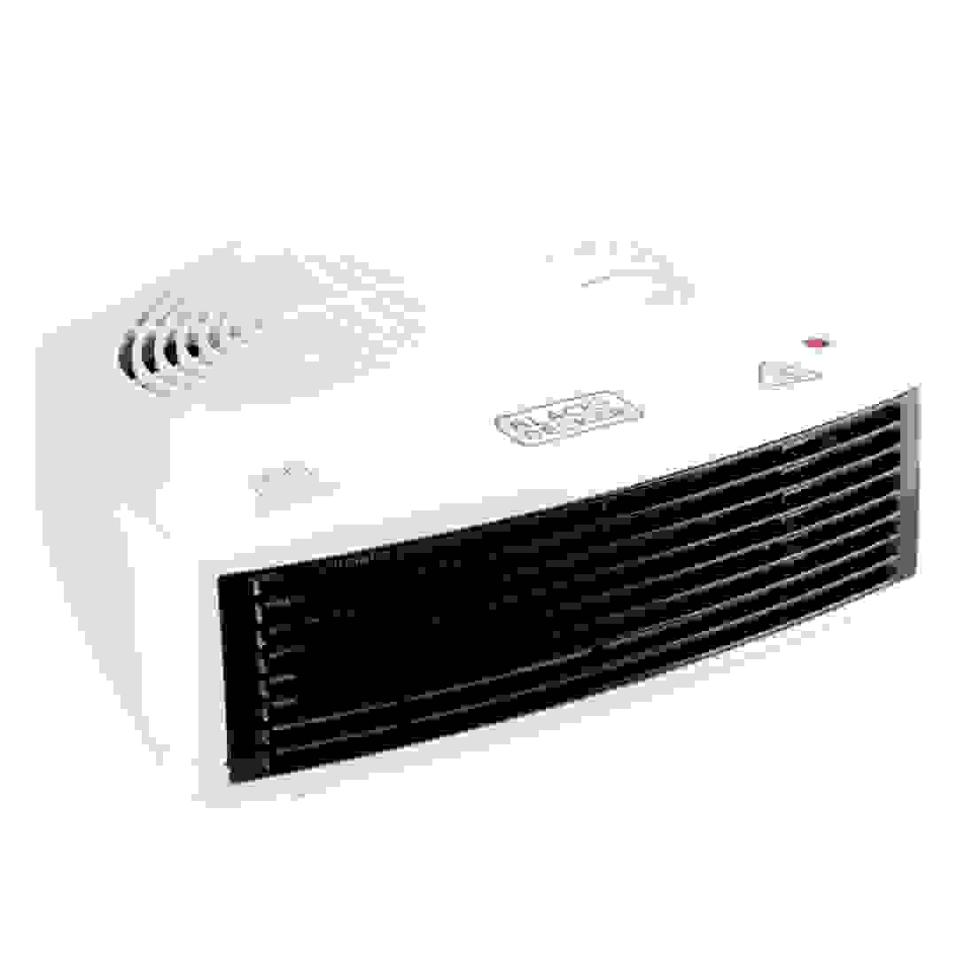 Black+Decker HX230-B5 Horizontal Fan Heater (2400 W, White)