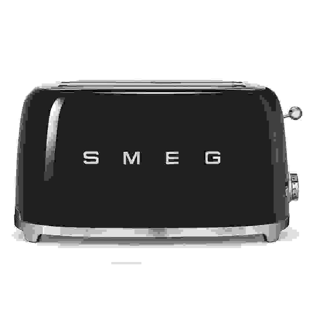 SMEG TSF02BLUK Retro 4-Slice Toaster (1500W, Black)