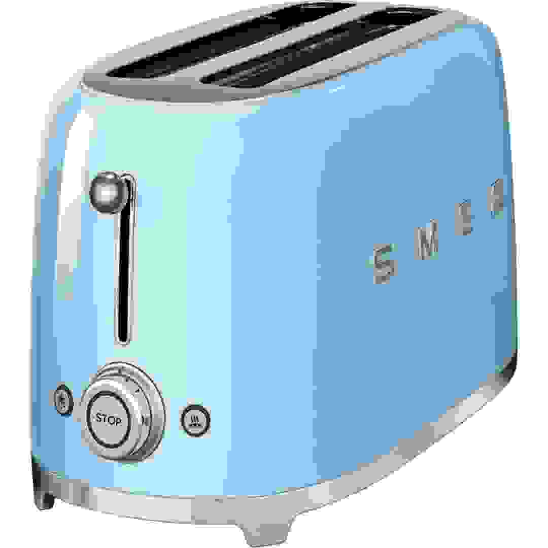 SMEG TSF02PBUK 50s Retro Style Toaster (1500 W, Pastel Blue)
