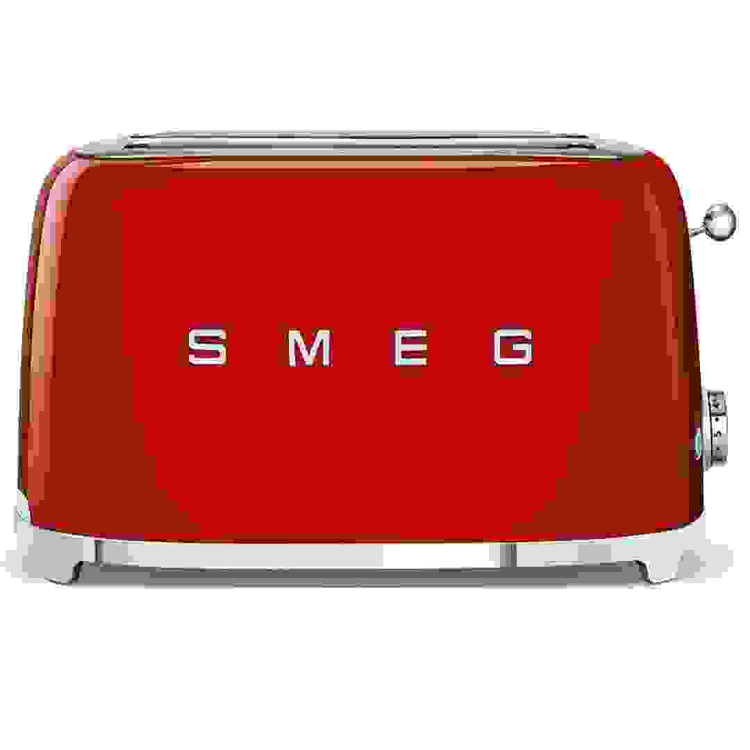 محمصة خبز 4 شرائح سميج تصميم ريترو (1500 واط، أحمر)