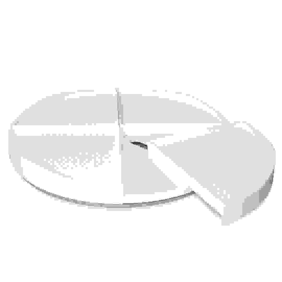 صينية دوارة كريزي سوزان من يو كوبيا (40.6 سم، أبيض)