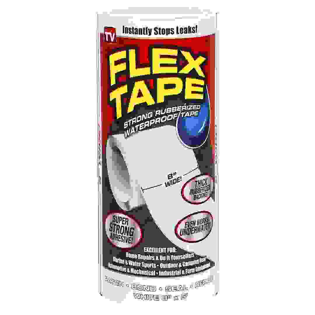 Flex Tape Strong Rubberized Waterproof Tape (20.3 x 12.7 cm, White)