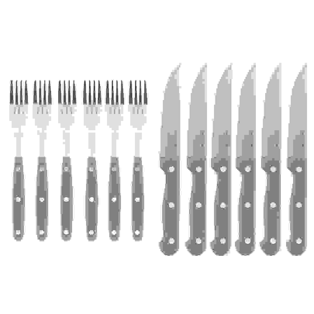 Salter Steak Knife & Fork Set (Set of 12)
