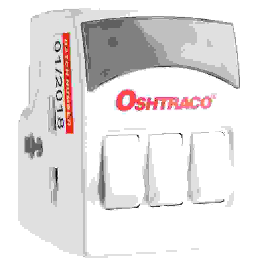 Oshtraco 3-Way Switched BS Multi Adaptor Plug