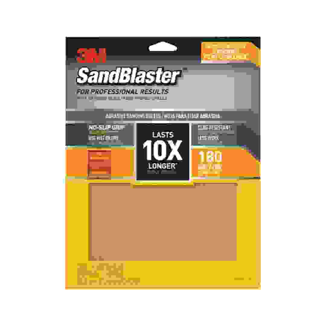 ورق صنفرة مخرشة ناعمة ثري إم ساند بلاستر (22.8 × 27.9 سم، 4 قطع)