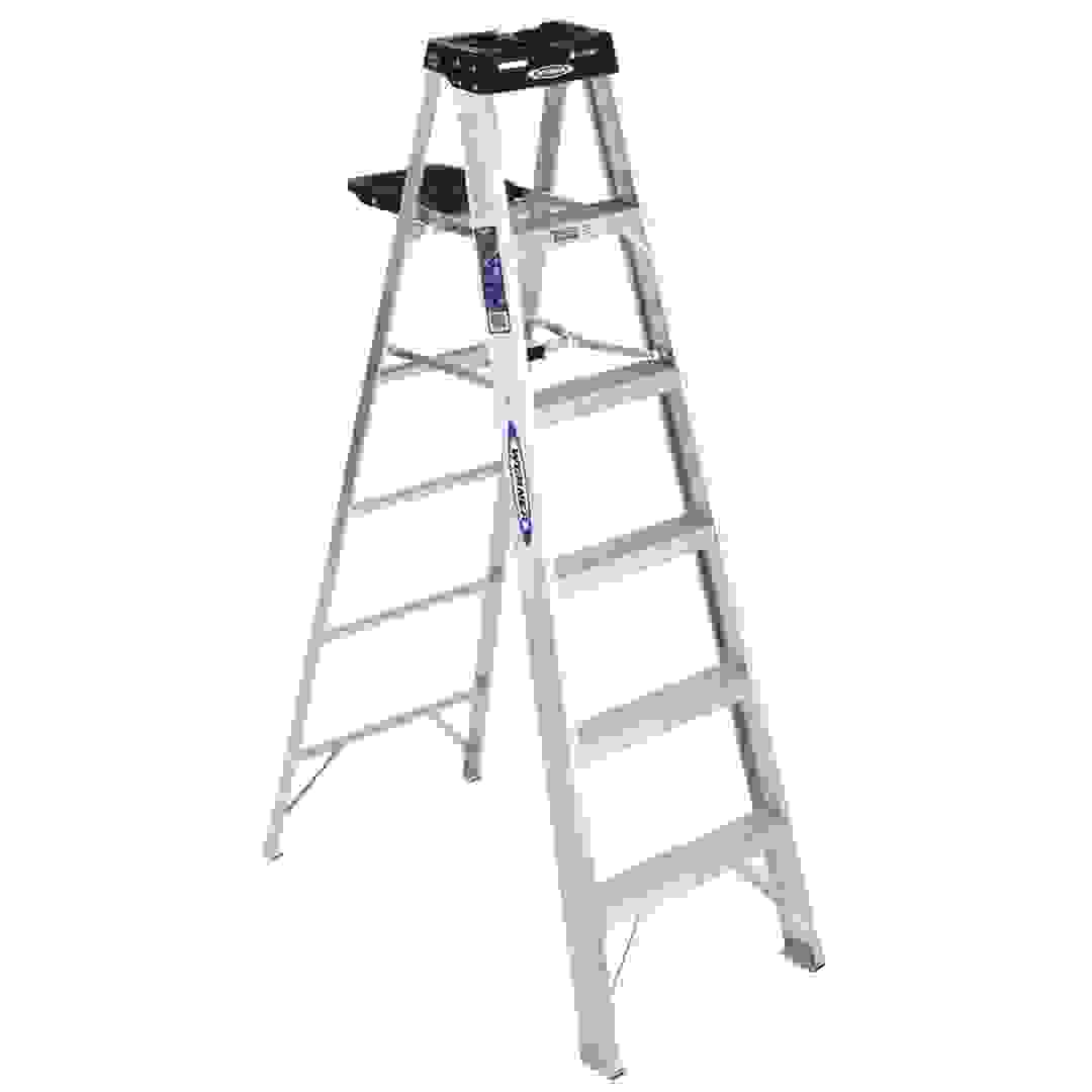 Werner 5-Step Aluminum Ladder (182.9 x 58.4 cm, Silver)