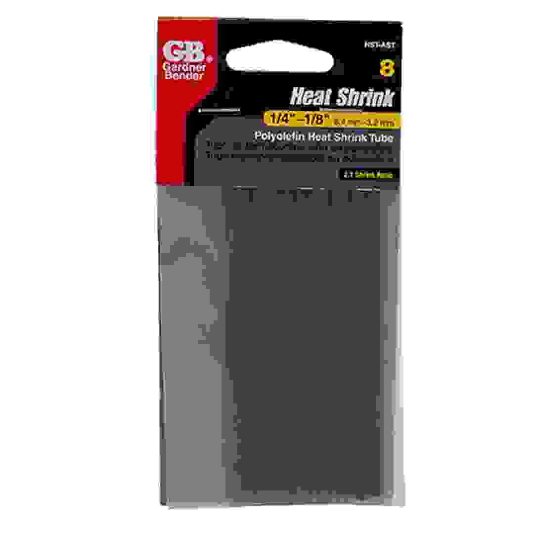 GB Gardner Bender Heat Shrink Tubing Set (Pack of 8, Black)
