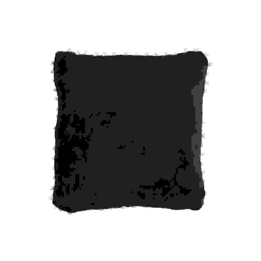 Home Deco Factory Pompom Cushion (40 x 40 x 10 cm, Black)
