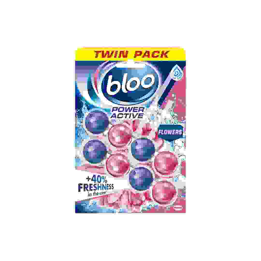 Bloo Power Active Flowers Toilet Rim Block (2 pcs)