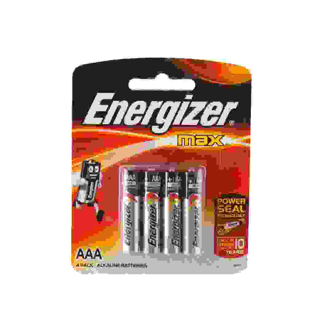 Energizer Max Alkaline AAA Battery Pack (4 Pc.)