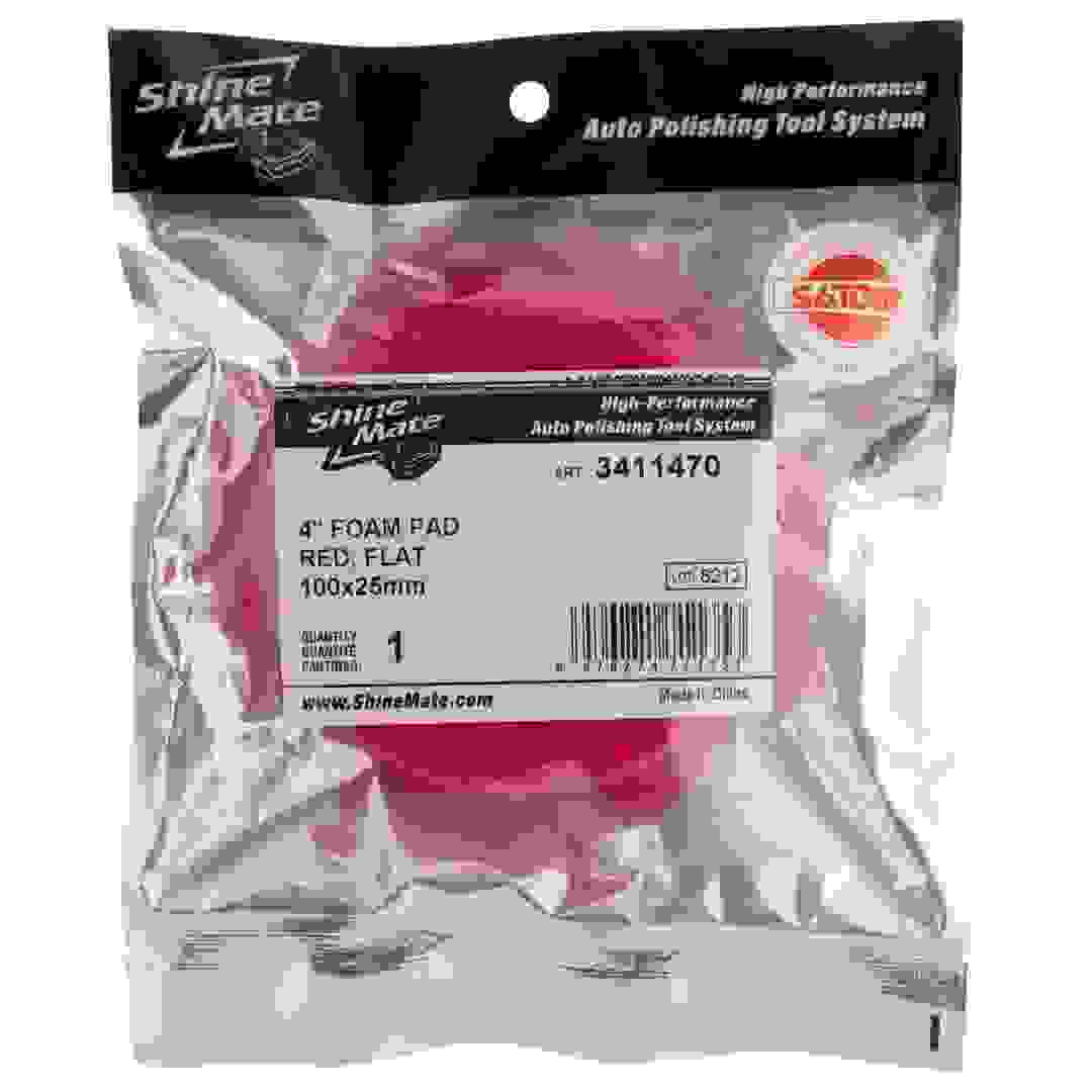 Shine Mate High Performance Auto Polishing Tool System Foam Pad (4 inch, Pink)