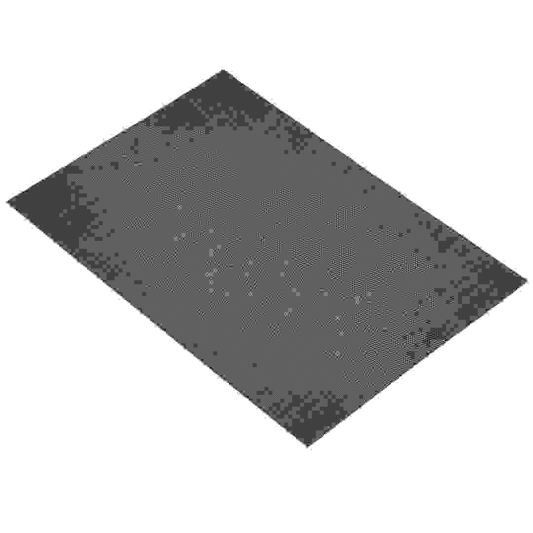 مفرش أطباق على شكل أوراق شجر من كيتشن كرافت (30 × 45 سم، أسود)