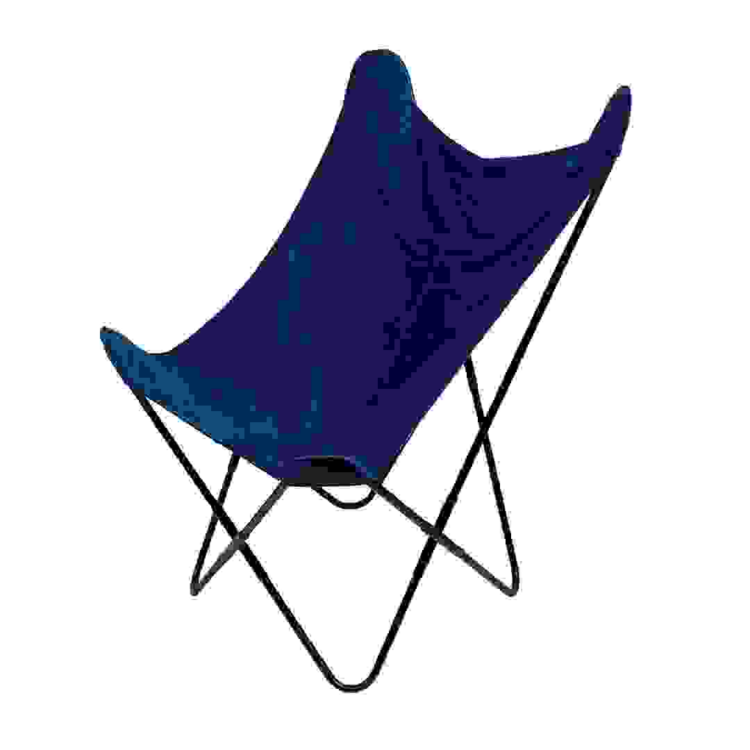 كرسي هوم ديكو فاكتوري مخملي قابل للعكس (101 × 79 × 74 سم، أزرق)