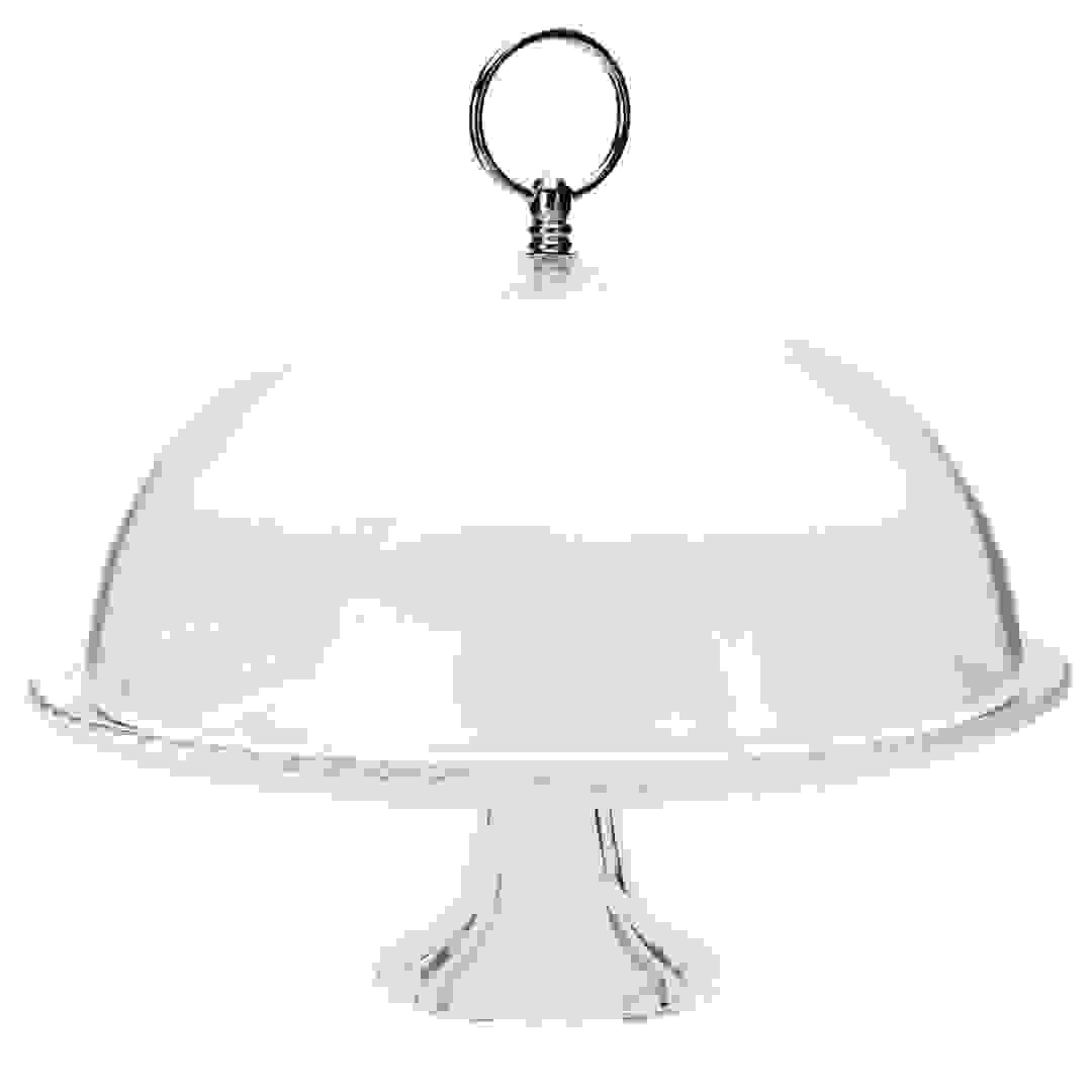 Homeworks Glass Cake Dome Set (30 cm, Set of 2)