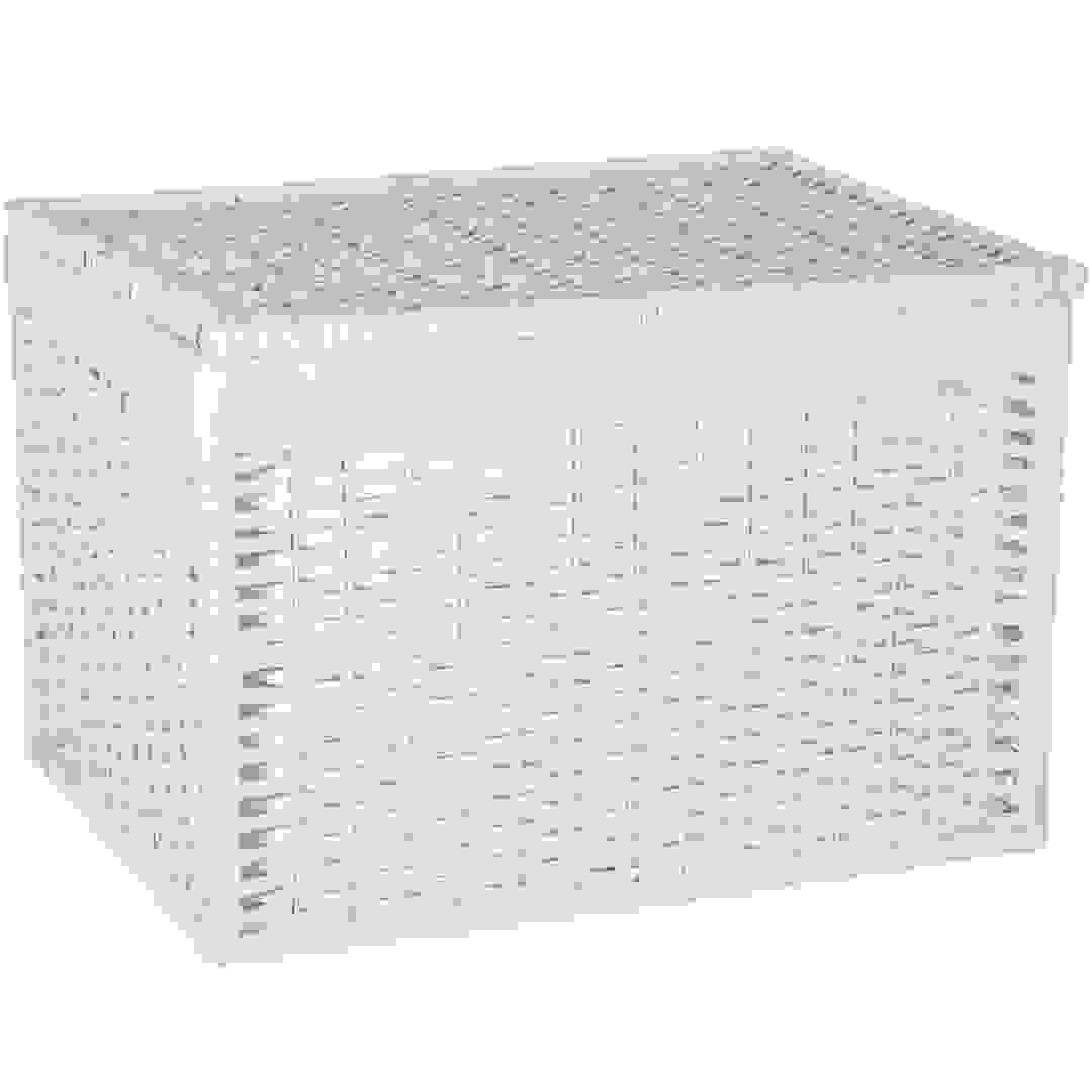 صندوق تخزين ويلكو من خشب الصفصاف (42 × 59 × 40 سم)