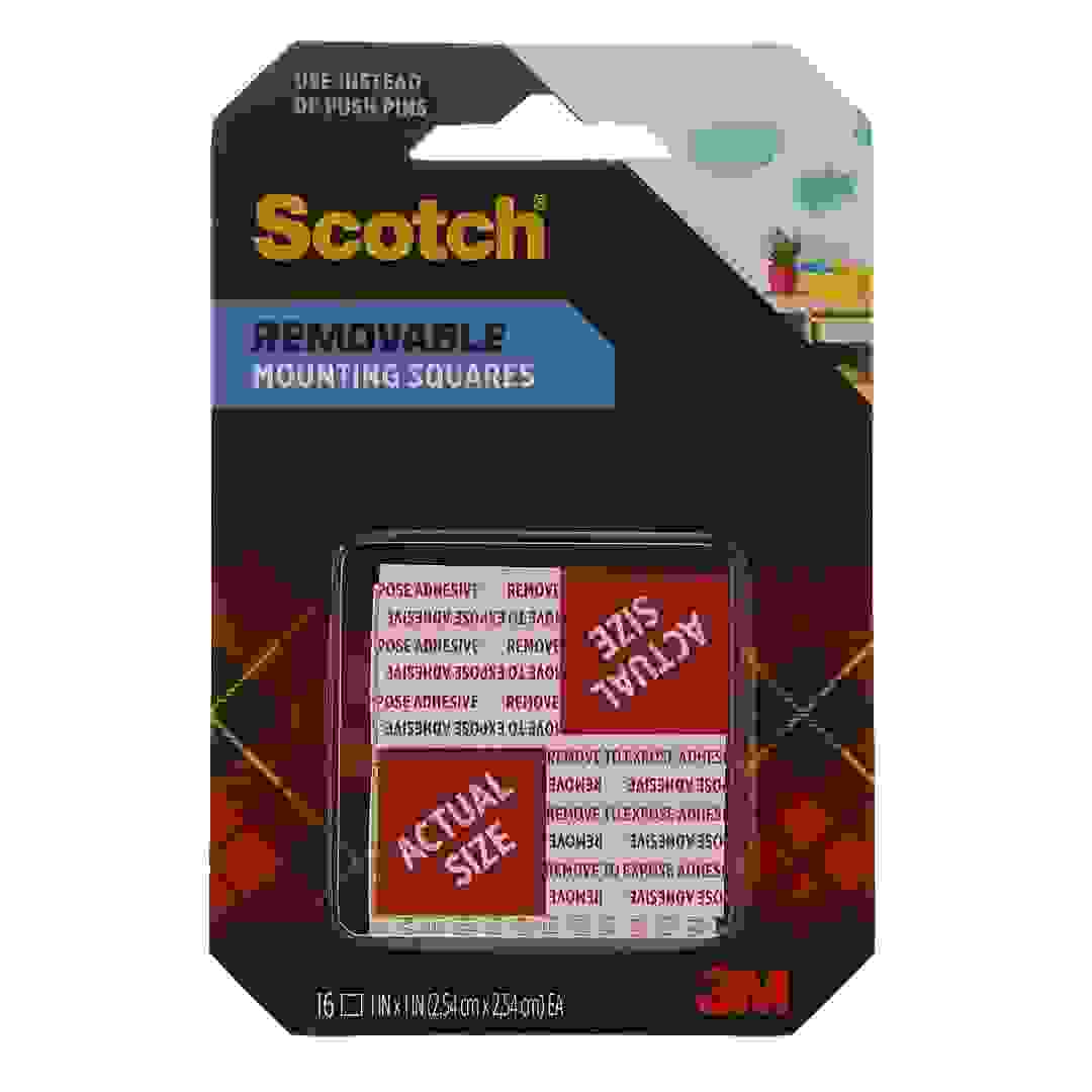 3M Scotch Removable Mounting Squares (2.5 x 2.5 cm, 16 pcs)