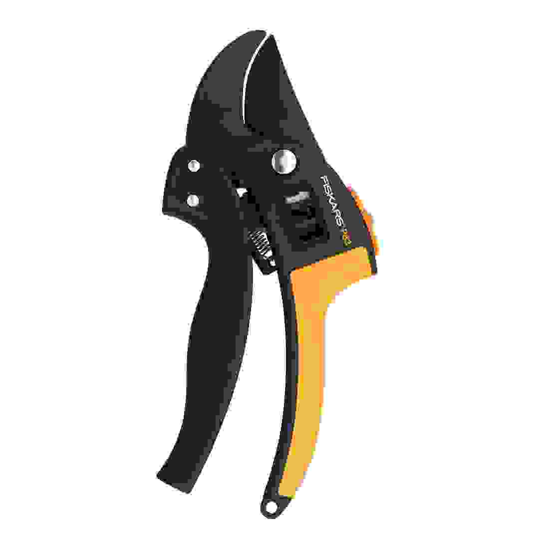 Fiskars P83 Power Step Anvil Pruners (Black/Orange)